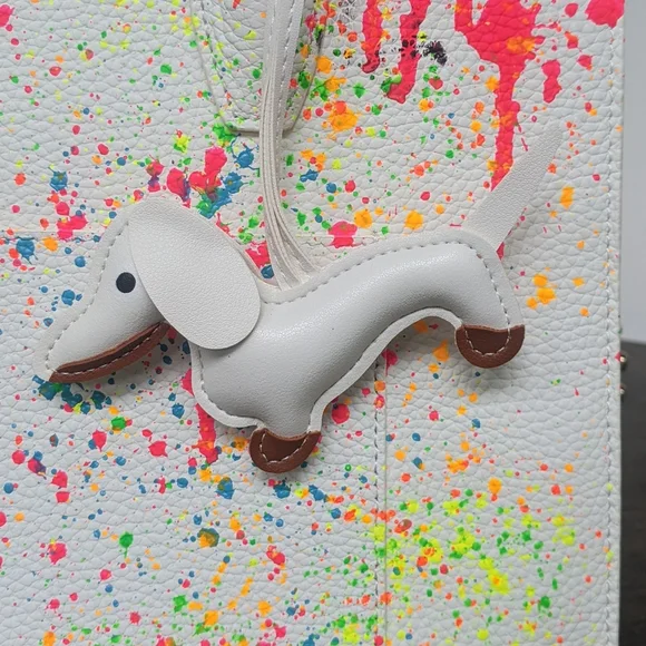 Anca Barbu Sophia Chakras Bright NWOT Handbag Purse Bag Top Handle - Picture 4 of 16